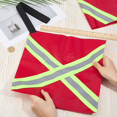2Pcs Oxford Fabric Reflective Safety Flag for Kayaks AJEW-GF0014-19A-1