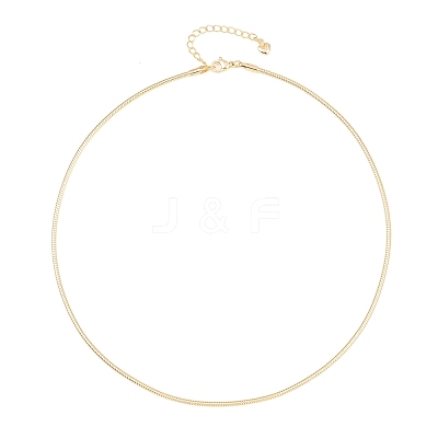 2MM Round Brass Chain Necklace Making KK-P354-02G-1