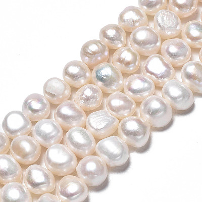Natural Cultured Freshwater Pearl Beads Strands PEAR-N014-08A-1