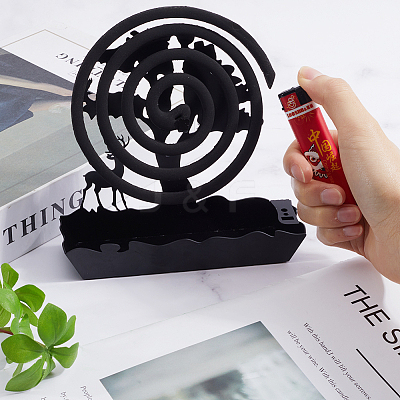 430 Stainless Steel Mosquito Coil Holder AJEW-WH0010-87-1