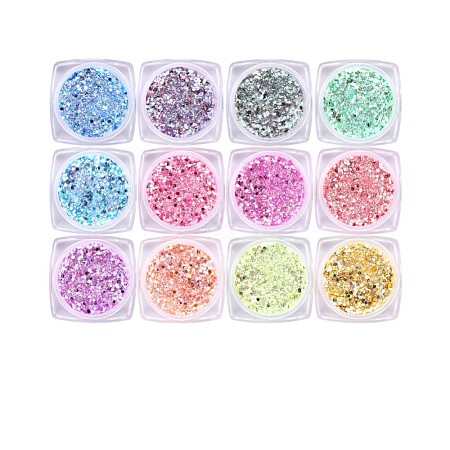 12 Colors Shining Nail Art Decoration Accessories MRMJ-R095-01-1