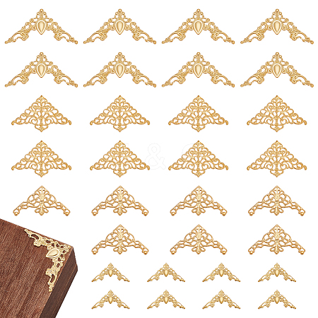 100Pcs 4 Styles Iron Filigree Joiners Links IFIN-PH0002-32-1