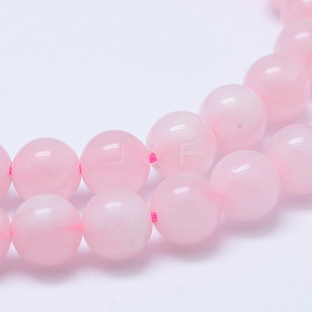 Natural Madagascar Rose Quartz Beads Strads G-D655-6mm-1