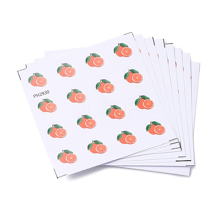 8 Sheets Plastic Waterproof Self-Adhesive Picture Stickers DIY-XCP0003-89-1