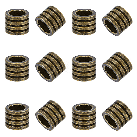 12Pcs 304 Stainless Steel European Beads STAS-UN0064-94AB-1