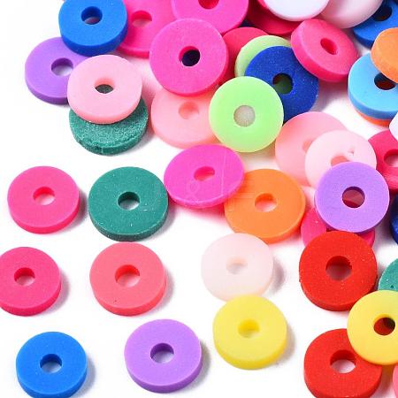 Handmade Polymer Clay Beads CLAY-R067-6.0mm-BM1-1