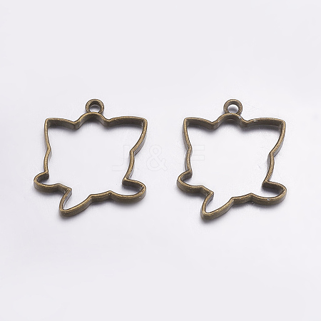 Tibetan Style Alloy Open Back Bezel Pendants LS-PALLOY-L203-12AB-1