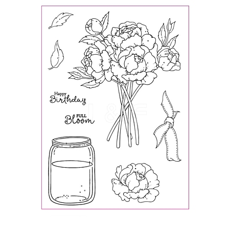 Bouquet Bottle Silicone Stamps PW-WG749B1-01-1