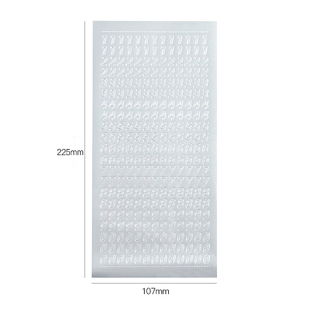 Letter PVC Adhesive Waterproof Stickers Self-Adhesive Stickers LS-PW-WGB281D-04-1
