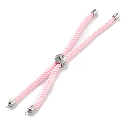 Twisted Nylon Cord Silder Bracelets DIY-B066-03P-08-1