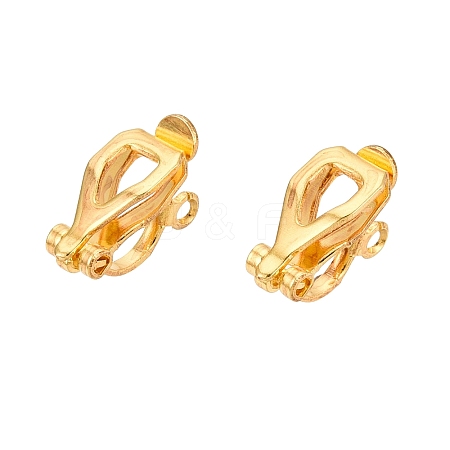 Iron Clip-on Earring Findings KK-R071-06G-1