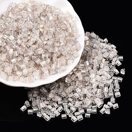 6/0 Transparent Inside Colours Glass Seed Beads SEED-N006-003A-1