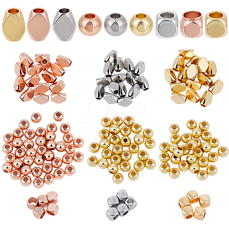 180Pcs 9 Styles Brass Beads KK-BBC0025-82-1