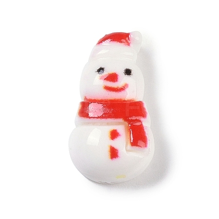 Opaque Christmas Theme Resin Cabochons RESI-H162-06K-1