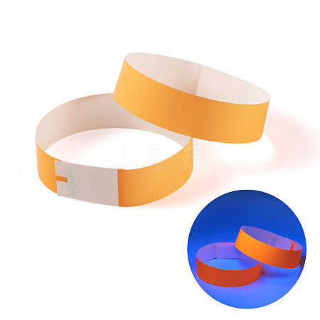 Luminous Paper Disposable Wristbands BJEW-TAC0075-001D-1
