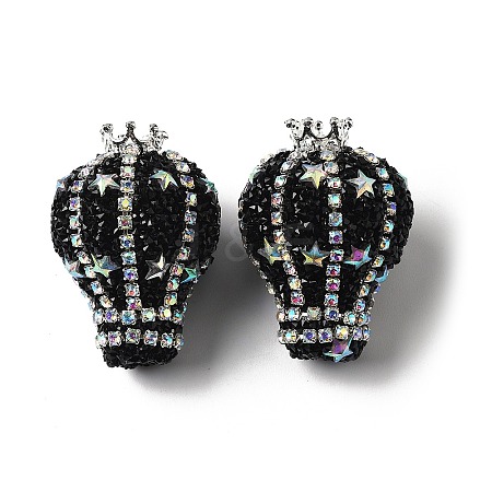 Opaque Acrylic Rhinestone Beads X-OACR-S048-03A-1