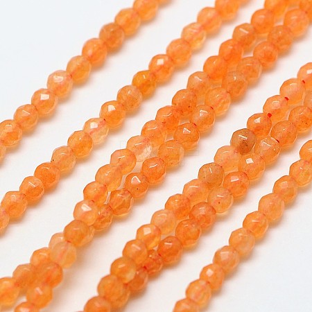 Natural Red Aventurinee Beads Strands G-A129-2mm-D04-1