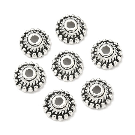 Tibetan Style Alloy Bead Caps X-LF1235Y-NF-1