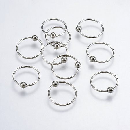 925 Sterling Silver Hoop Earrings STER-L053-04C-1