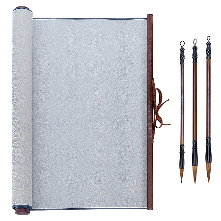 1Pc Polyester & Plastic & Alloy Chinese Calligraphy Brush Water Writing Magic Cloth AJEW-PH0008-93B-1