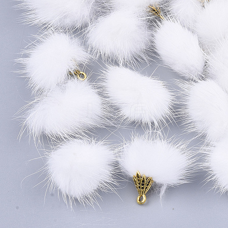 Faux Mink Fur Tassel Pendant Decorations FIND-S300-37X-1