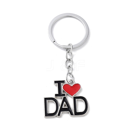 Father's Day Alloy Enamel Keychains KEYC-P020-A02-1