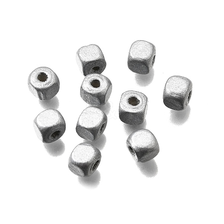 Spray Painted Wooden Beads WOOD-P021-01A-01-1