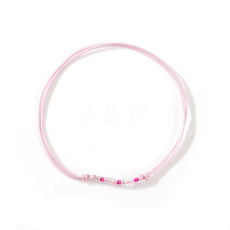 Glass Seed Beads Braided Bead Bracelets UB5281-6-1