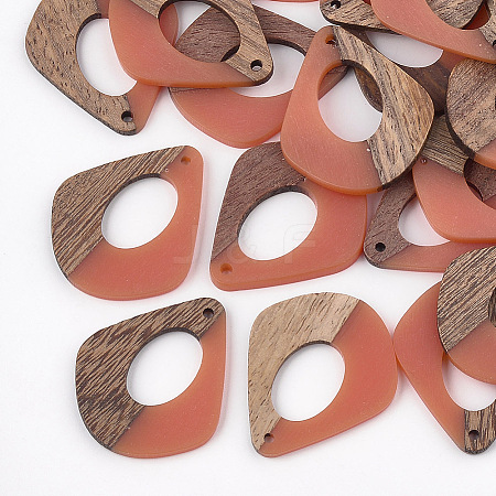 Resin & Wood Pendants X-RESI-S358-06E-1