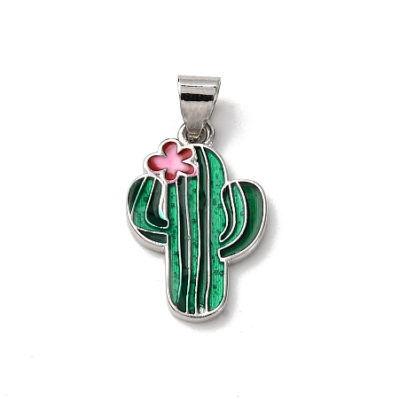 Brass Enamel Pendants FIND-I054-01B-P-1