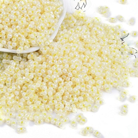 Opaque Colours Luster Glass Seed Beads X1-SEED-K010-04H-1
