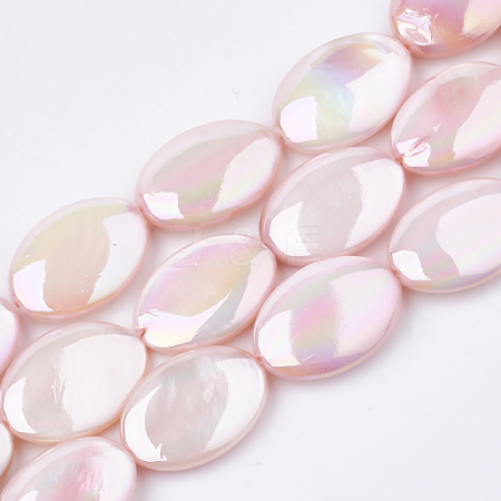 AB Color Freshwater Shell Beads Strands SHEL-S274-39E-1