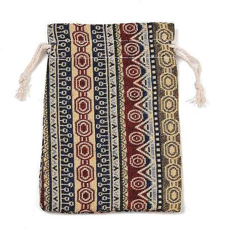 Ethnic Printed Polycotton Drawstring Storage Bags FB-CBA307F-01C-1