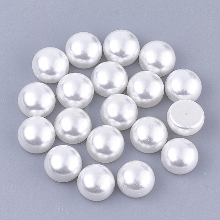 ABS Plastic Imitation Pearl Beads OACR-Q175-12mm-01-1