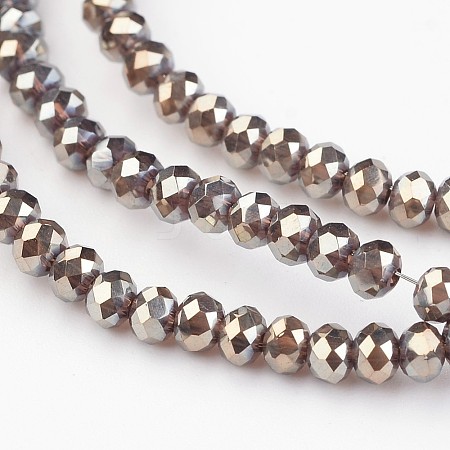 Electroplate Glass Beads Strands EGLA-P018-2mm-FR-B09-1