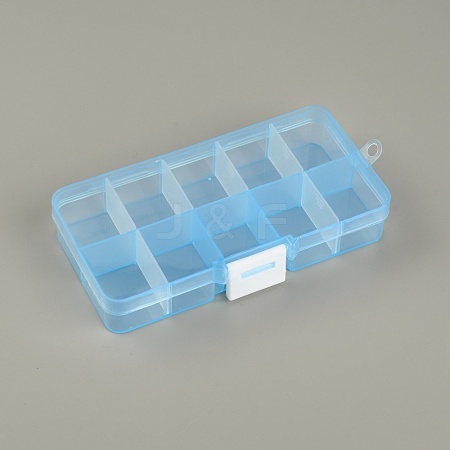 Rectangle Plastic Storage Case CON-WH0080-75B-1