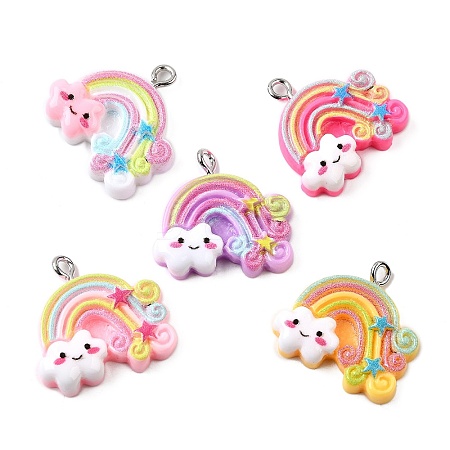 Resin Pendants FIND-U031-08P-1