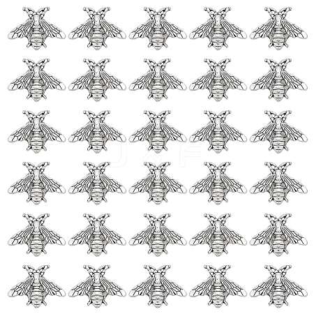 40Pcs Alloy Bees Lapel Pin Backs JEWB-GO0001-21AS-1