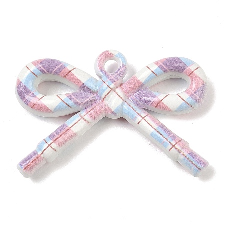 Opaque Printed Acrylic Pendants MACR-I040-01B-1