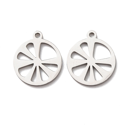 Hollow 304 Stainless Steel Pendants STAS-C176-04P-1