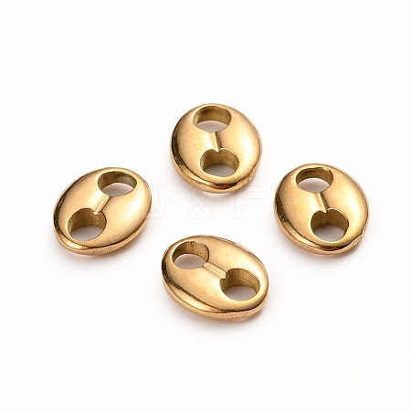 Ion Plating(IP) 304 Stainless Steel Oval Links connectors X-STAS-I141-02G-1
