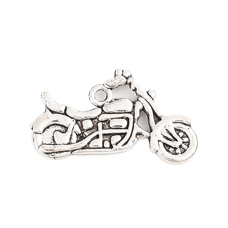 Tibetan Style Zinc Alloy Motorcycle Pendants TIBEP-R334-346AS-RS-1