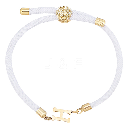 1pc Adjustable Nylon Cord Slider Bracelets for Women BJEW-LP0001-33H-G-1