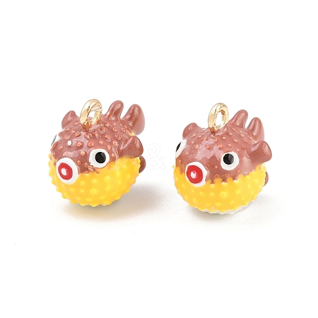 Alloy Enamel Pendants AL-CBA8C77-03G-06-1
