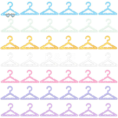 42Pcs 7 Colors Opaque & Transparent Acrylic Earring Display Accessories EDIS-PH0001-33-1