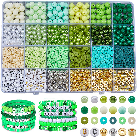 DIY ABS Plastic & Polymer Clay & CBB Beads Jewelry Making Finding Kits DIY-WH20010-20A-1