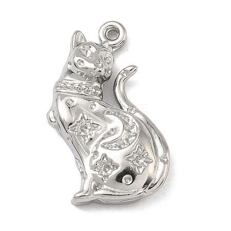 304 Stainless Steel Pendants STAS-K322-20A-P-1
