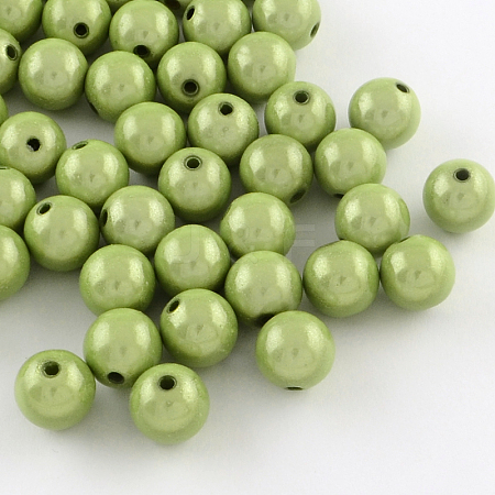 Spray Painted Acrylic Beads MACR-Q154-12mm-014-1