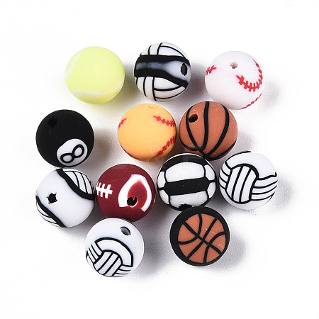 Handmade Polymer Clay Beads CLAY-N014-02A-M-1