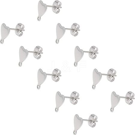 Unicraftale Stainless Steel Stud Earring Findings STAS-UN0009-14P-1